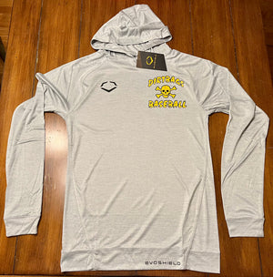 Grey Evoshield Training Hoodie - Gold Logo