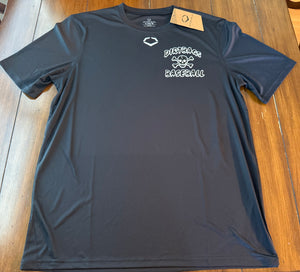 Black Evoshield Performance Tee - Black Crossbones Logo